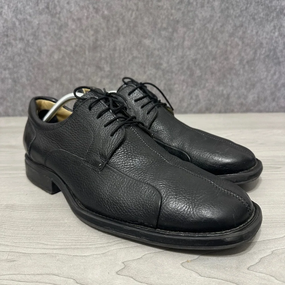 Studio‎ Belvedere Bay Bridge Men 14 Leather Dress Shoes Derby Pebbleds Brazil